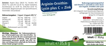 Arginin-Ornithin-Lysin plus C + Zink