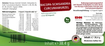 Bacopa Schisandra Curcumawurzel
