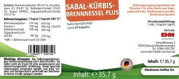 Sabal-Kürbis-Brennessel Plus